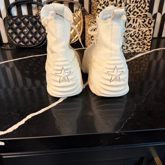 Converse Off-White High-Top Sneakers - Picture 3 of 5
